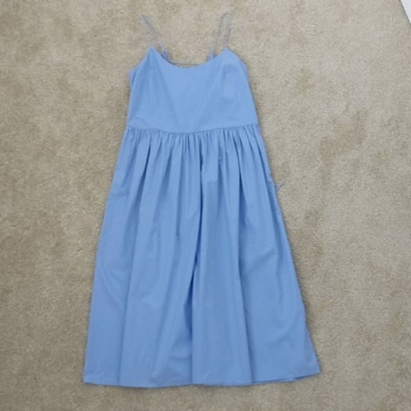 blue cotton summer dress
